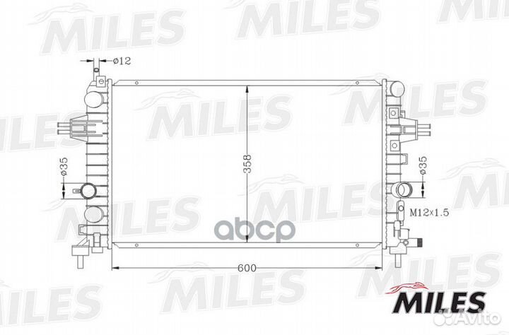 Радиатор охлаждения acrm031 Miles