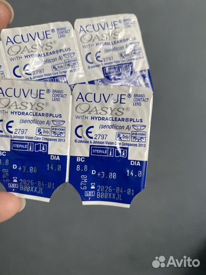 Линзы +3 Acuvue Oasys 6 шт
