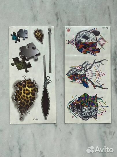 Переводные татуировки временные тату хеллуин