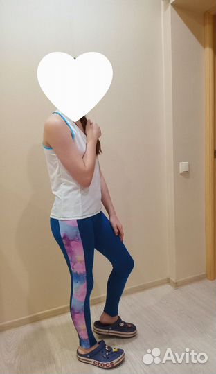 Лосины спортивные и майка, 146/152