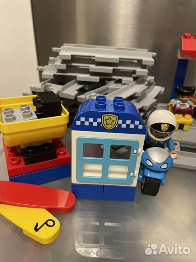 Lego duplo поезд на паровой тяге и мост