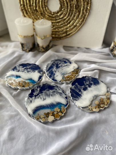 Подстаканники из эпоксидной смолы