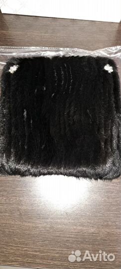 Шапка норковая женская вязанная