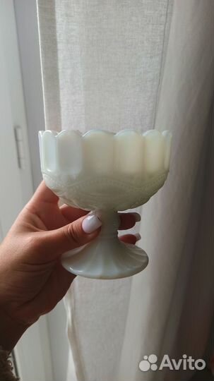 Креманка молочное стекло под винтаж