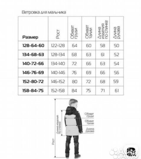 Ветровка на мальчика 158