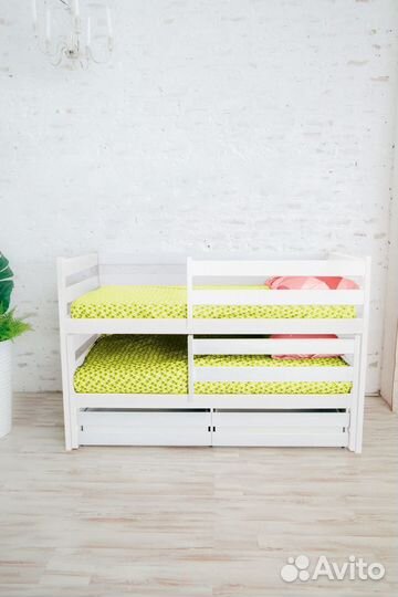 Кроватка от 2х лет с доп. местом матрешка эко из м