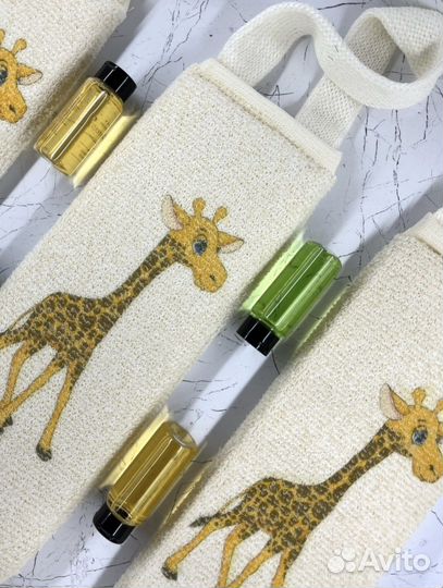 Мочалка детская из хлопка мойдодыр