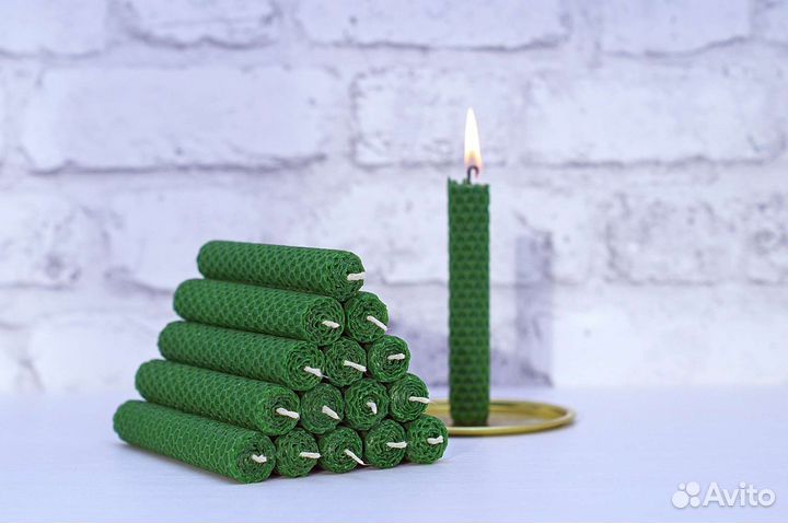 Свечи из натуральной вощины. Восковые свечи