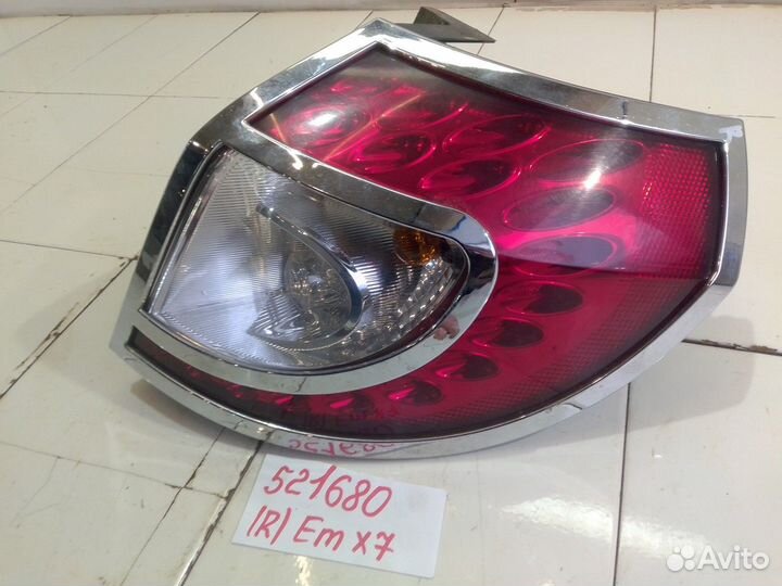 Фонарь задний правый хром (Geely Emgrand X7)