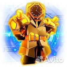 Golden Future large clockman