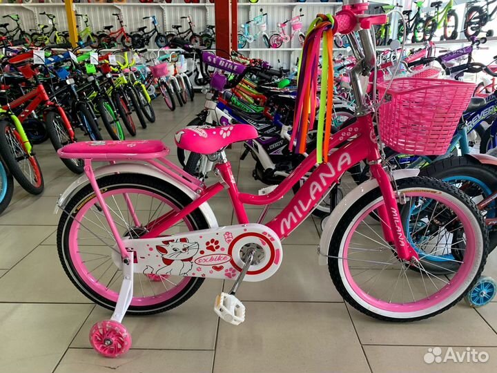 Велосипед с корзинкой для девочки