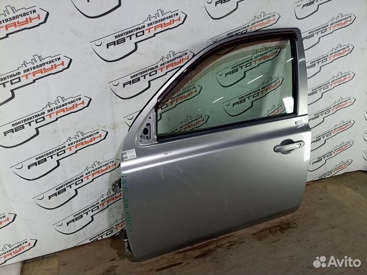 Дверь nissan march micra AK12 BK12 BNK12 K12 YK12 H0101AX0MM передняя левая 5 door серебро, KY0 XA52