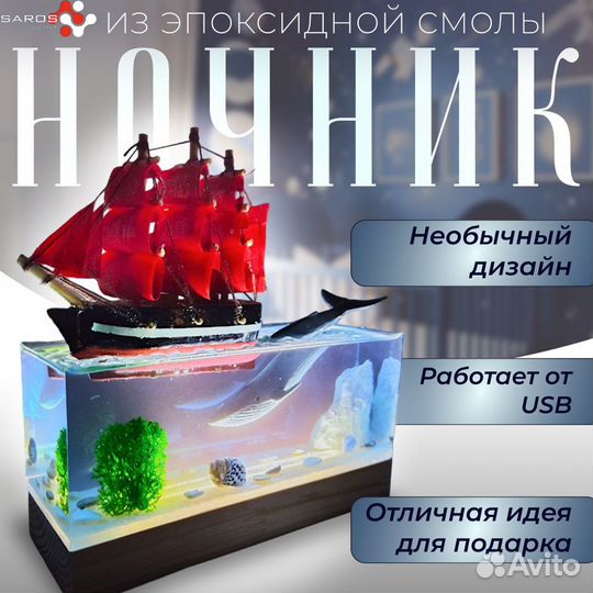 Настольный светильник, ночник 