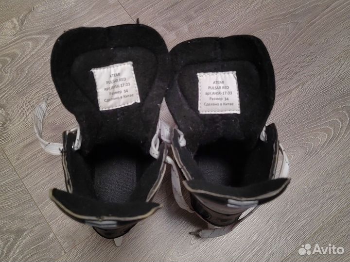 Коньки хоккейные детские Atemi 34 размер