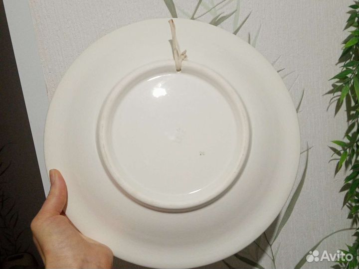 Блюдо настенное жар-птица, фаянс