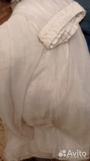 Тюль вуаль белый