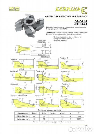 Фрезы для изготовления дверей