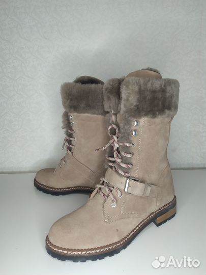 Ботинки женские 38 размер нубук Massimo Dutti