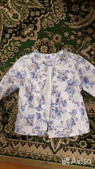 Джинсовая куртка для девочки 134