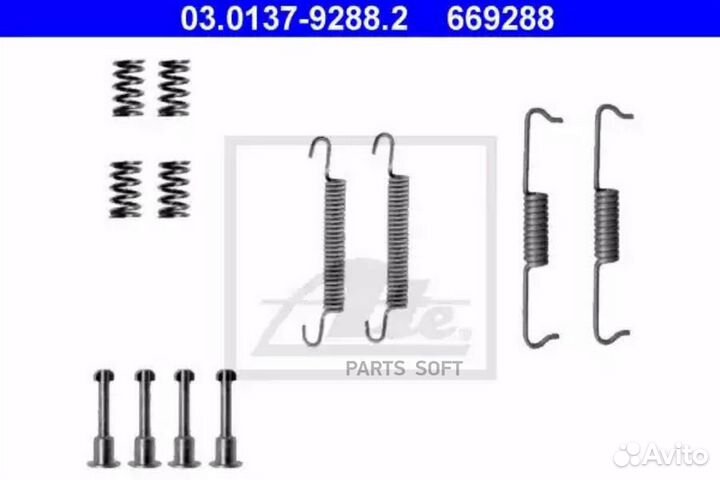 ATE 03.0137-9288.2 Монтажный к-кт бараб.торм. коло