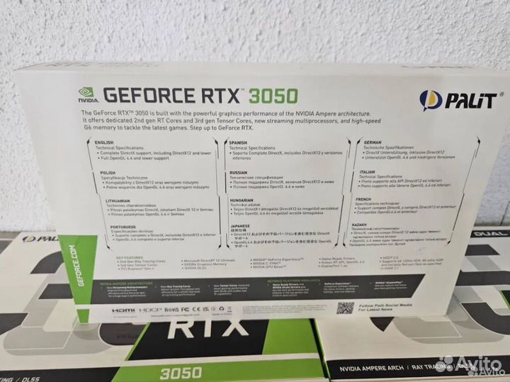 Видеокарта rtx 3060 palit dual 8gb