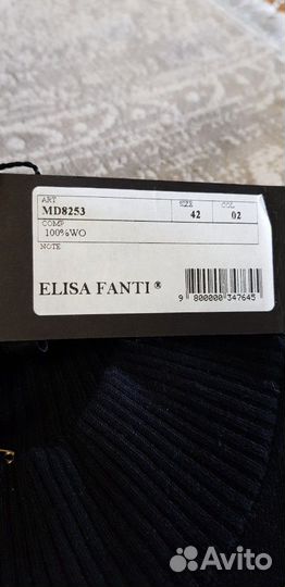 Костюм Элиза Фанти. Италия