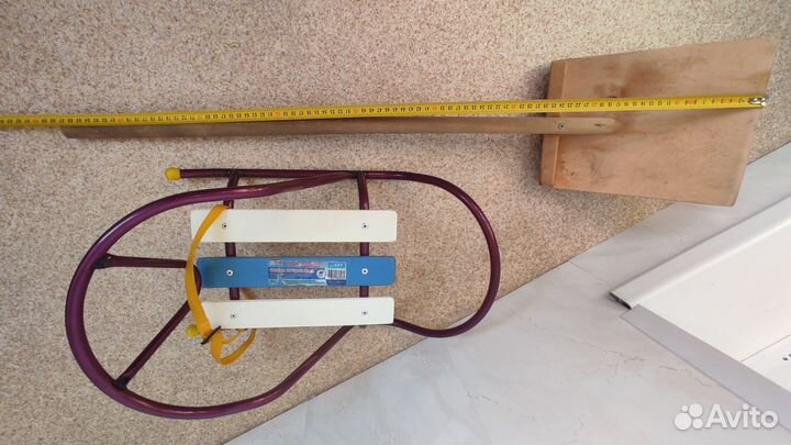 Санки для кукол+лопата деревянная.Ледянка б/у