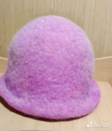 Шляпа женская валяная из шерсти мериноса