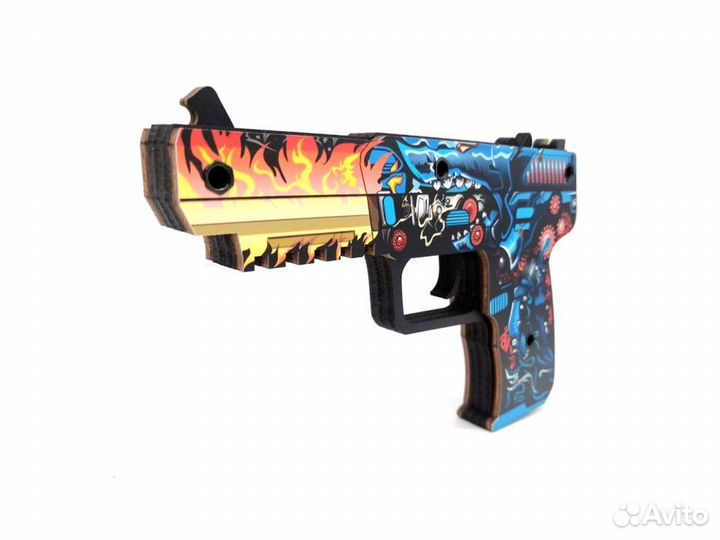 Деревянный пистолет Файв Севен Кибер-Акула Mod.2