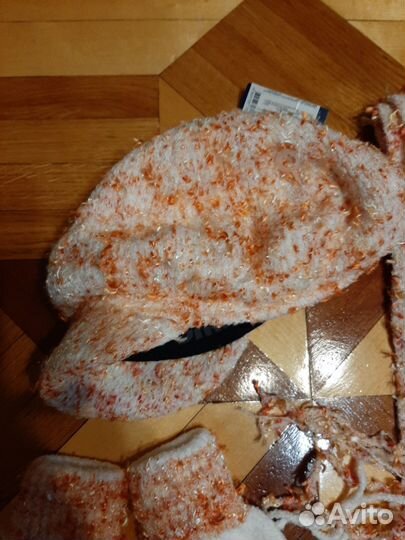 Комплект шапка и шарф женские