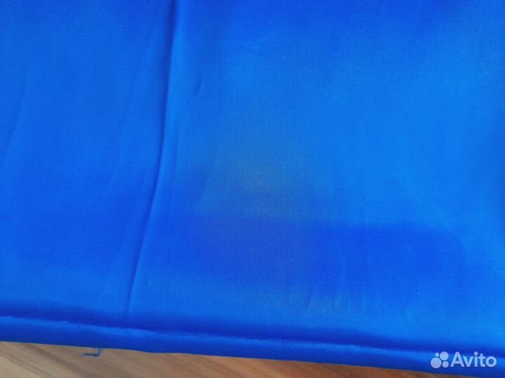 Ткань атлас 1,5 м синий. Цена за весь отрез