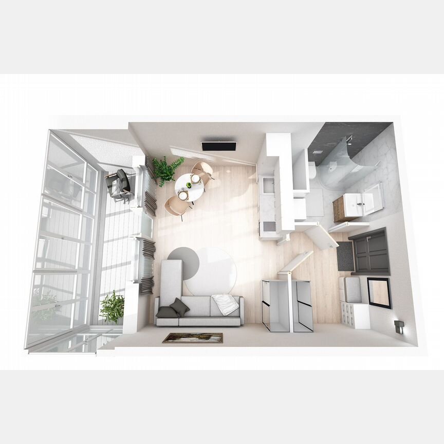 Квартира-студия, 30,4 м², 3/8 эт.
