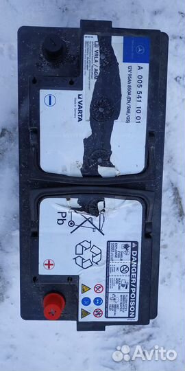 Аккумулятор 95ач AGM на Мерседес SL