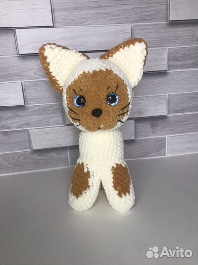 Плюшевый котёнок Гав ручной работы