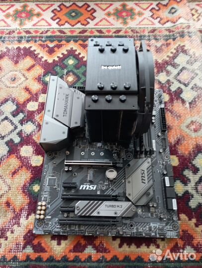 Материнская плата + проц + кулер