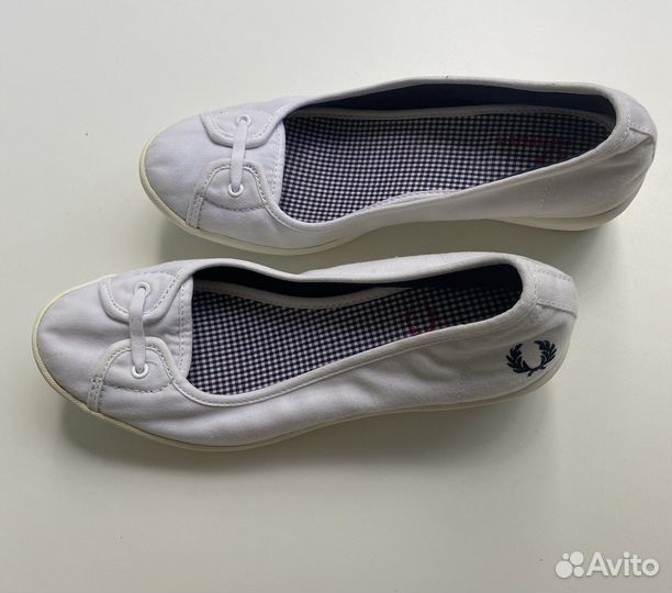 Балетки на танкетке Fred Perry