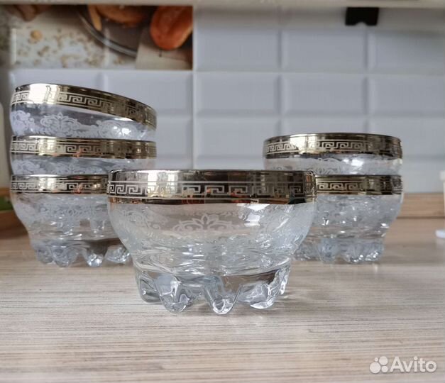 Посуда из стекла. Салатники порционные