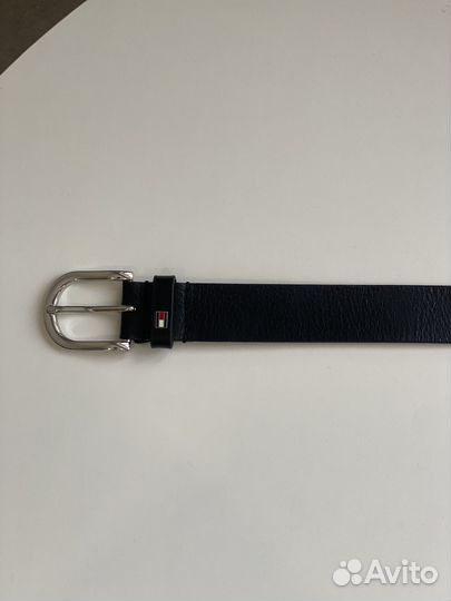 Ремень женский кожаный черный