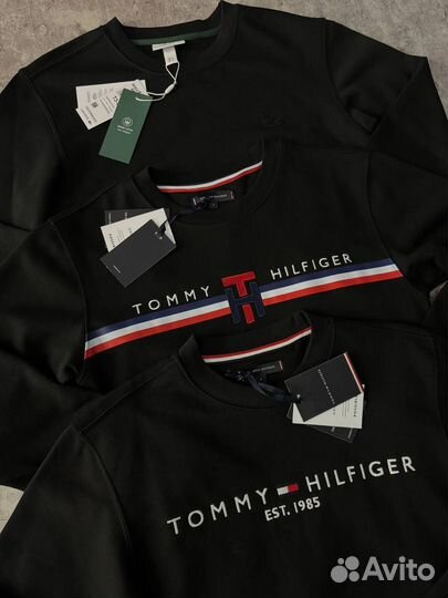 Свитшот Tommy Hilfiger трехнитка мужской