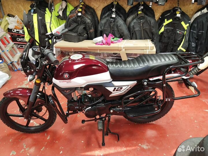 Мопед Warrior 125 красный