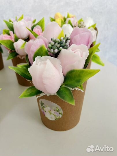 Букет из мыла ручная работа подарок