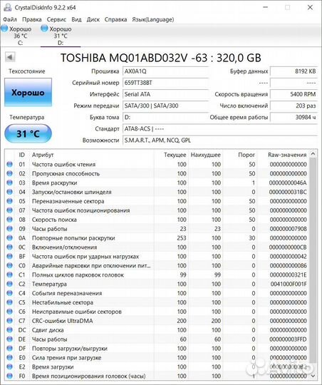 Жесткие диски 2.5 500gb, 320gb, 120gb