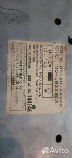 Магнитола а/м Toyota штатная с рамкой