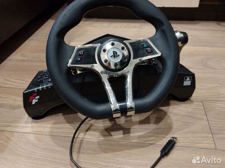 Игровой руль с педалями для ps4 и ps3