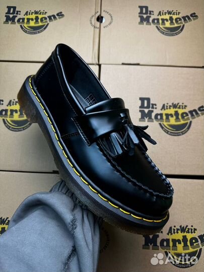 Dr. Martens Adrian Ys Black Smoot лоферы