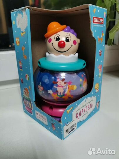 Развивающая игрушка клоун на присоске