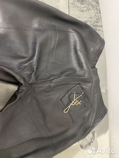 Брюки кожаные