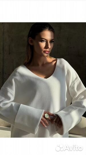 Свитер вязаный теплый