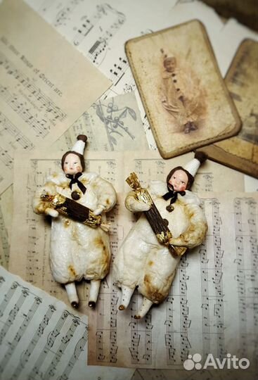 Ватные елочные игрушки новые