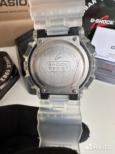 Casio G-Shock GA-110 скелетон желтый